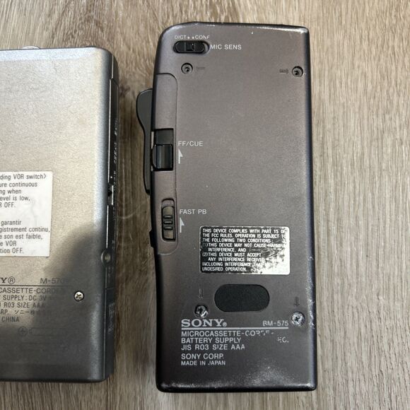 MicroCassette Recorder PARTS Lot of 5 Sony M-670V M570V Olympus DS4000 READ - Picture 9 of 14